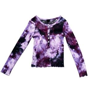 Girls art class tie dye long sleeve tee size small size 6 size 6X